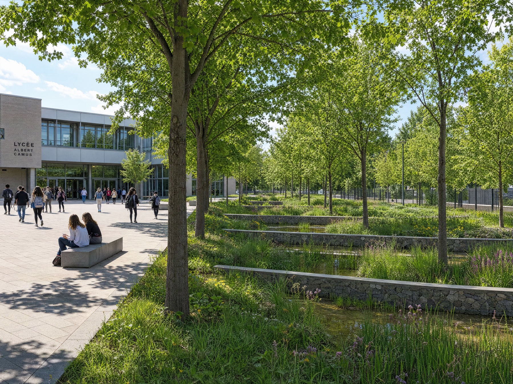 Parvis Lycée Simone Weil
